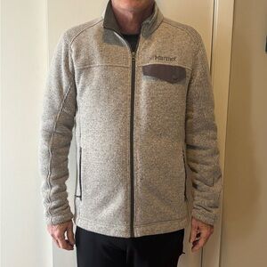 Marmot Poacher Pile Full Zip Men’s Jacket. Size M. Color Oatmeal Heather VG UC